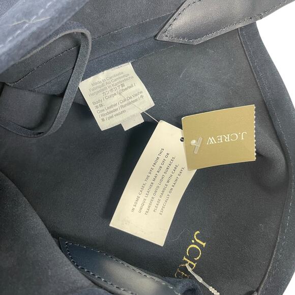 J. Crew Berkeley Bucket Bag in Suede Darkest Indigo Blue - Picture 11 of 11